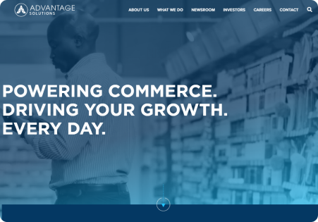 Advantage Solutions homepage
