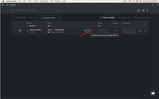 access proxy settings